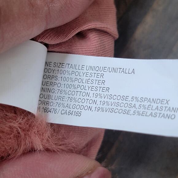 Old Navy Faux Fur Bow Stretch Headwrap Cozy Headband Coral Girls OS EUC - Picture 5 of 5